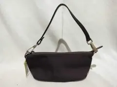 オールドグッチ アクセサリーポーチ ナイロン 茶　90年代　ヴィンテージ