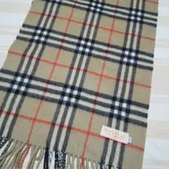 バーバリーノバチェックマフラー カシミヤ