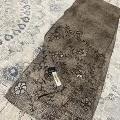 処分価格‼︎スカーフ　ブラウン　花柄　BORBONESE
