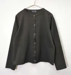 NIMES✨️ポンチ スナップカーディガン　ブラックのサムネイル