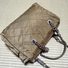 PRADA ブラウン キルティング ショルダーバッグ