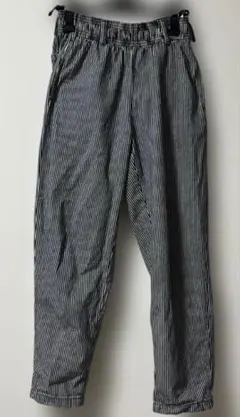 GUシェフパンツ　ストライプ パンツ ゴムウエストs ヒッコリー