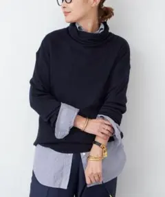 Deuxieme Classe ribタートル　ネイビー　最終値下げ