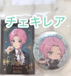 【最終値下げ】夕陽リリ　クリスマス　ハッピートリガー　チェキ風カード　缶バッジ