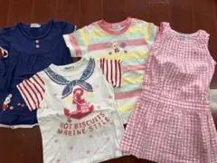 女の子　100〜110サイズ　ミキハウス　まとめ売り　4点