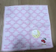 ★ セリーヌ タオルハンカチ さくらんぼ★ピンクのサムネイル