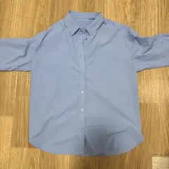 GU ライトブルー 長袖シャツ XL