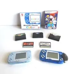 ワンダースワン本体x2 ソフトセット ジャンク品