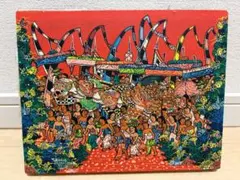 バリ島・ウブド・バリアート・伝統アート・鳥・額縁付き・44cmx53cm