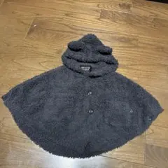 ジェラートピケ　猫耳フリースポンチョ