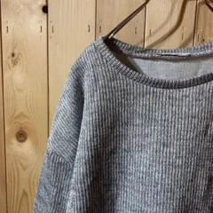 AE4499 ZARA TRAFALUC ショート丈ニット グレー レディース