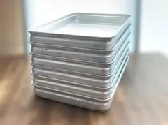 GYOZAVAT 餃子バット 7枚セット アルミ製多少汚れ有り GYOZAVAT 餃子バット 7枚セット アルミ製多少汚れ有り - メルカリ