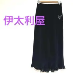 ★伊太利屋la moda Goji 黒裾フリルロングスカート ラインストーン9のサムネイル