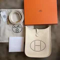 HERMES エヴリンTPM ナタ/ヴェール・ボスフォール シルバー金具 Z刻印 