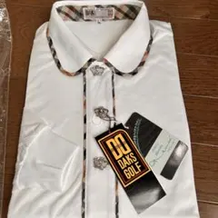 新品タグ付　DAKS GOLF レディース ゴルフシャツ L ダックスチェックのサムネイル