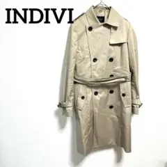 ✨INDIVI インディヴィ　ベージュ トレンチコート お仕事　防寒のサムネイル