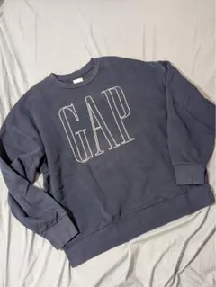 00s GAP ギャップ スウェット ネイビー ビッグロゴ 古着