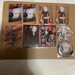 東京リベンジャーズ 缶バッジ 2個　カード７個セット　三ツ谷隆