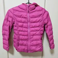 キッズ UNIQLO フード付ダウンジャケット