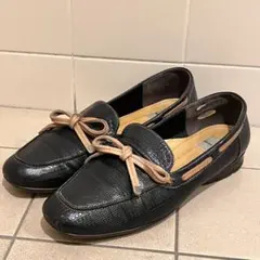 Blabc Bleu ローファー パイソン革 ネイビー 25cm 奉仕品