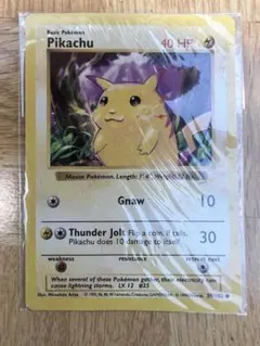 미개봉 포켓몬 카드 Pikachu 58/102 영어 버전