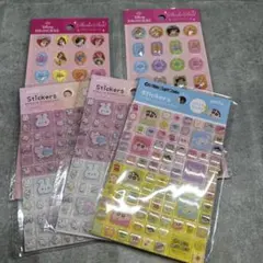 ディズニープリンセス・キャラクターシール5パックセット