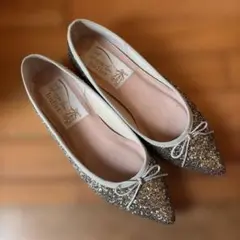 美品！ラウナレアlauna lea ballet グリッター パンプス 24cmのサムネイル