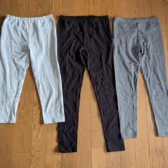 UNIQLO キッズスパッツ 3色セット 130140サイズ