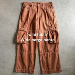 wild fable カーゴワイドパンツ 極太 ブラウン