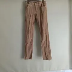 ベージュ コーデュロイ スリムフィットパンツのサムネイル