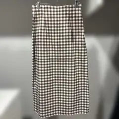 【GU】ギンガムチェック　スカート　タイトスカート