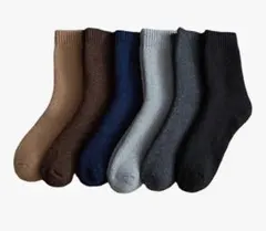 防寒ソックス 靴下 メンズ ウールソックス 5足セット