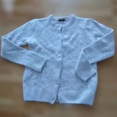 LEST ROSE カーディガン 薄紫　М　ラムウール　美品