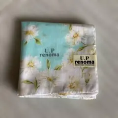 U.P renoma ハンカチ 花柄 ミントグリーンのサムネイル