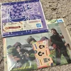 ミセス 一番くじ ライラック ジャガードタオル A4クリアファイル ローソン