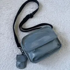 LOWRYSFARM Me% ショルダーバッグ ポシェット ターコイズブルー