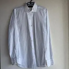 服*典様 Loro Piana ストライプ 長袖シャツイタリア製シルク100%ラ 服*典様 Loro Piana ストライプ 長袖シャツイタリア製シルク100%ラ