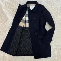 【Sサイズ相当】Burberry　トレンチ風ウールコートのサムネイル