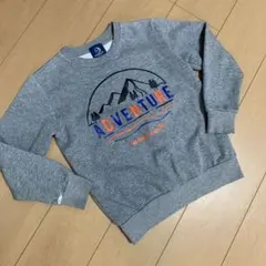 キッズ長袖トレーナー裏起毛140cmWhole Earth グレー トレーナー