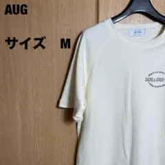 AUG 薄黄色 Tシャツ 半袖 サイズ 1