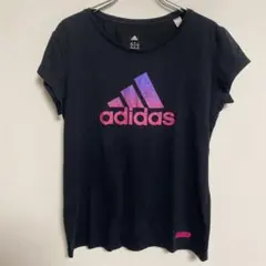 adidas アディダス Tシャツ グラデーションロゴ S レディースのサムネイル
