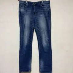 美品　GLOBAL WORK グローバルワーク　ブルーデニム　ストレートデニム