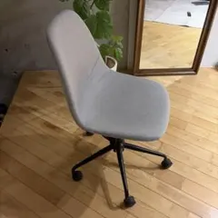 おしゃれ 北欧 デスクチェア 回転 昇降式 グレー ヴィンテージ