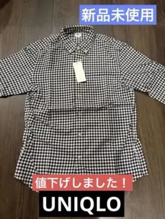 【SALE】ユニクロギンガムチェックシャツ　Mサイズ