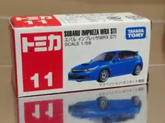廃盤 トミカ No.11 スバル インプレッサ WRX STI 2008年