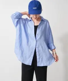 【新品】Spick & Span 80リネンカシュクール ビッグシャツのサムネイル