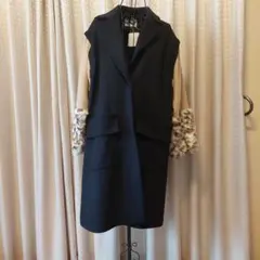 ●新品　匿名発送●LUCA　2wayコート　ジレ　フェイクファー