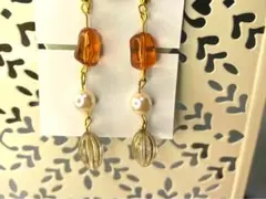 琥珀大人ピアス