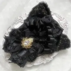 ぬい服　着ぐるみ　10〜12cm用　ブラック ねこ チェーンフック付き