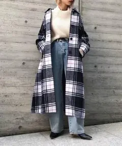 PAGEBOY（ページボーイ）BIGチェックステンカラーコート